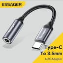 Essager Adaptador USB-C 3.5mm Jack para Huawei e Xiaomi — miniatura