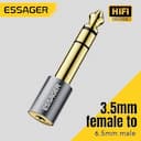 Essager Adaptador 3.5mm → 6.5mm para Guitarra, Microfone e Fone — miniatura