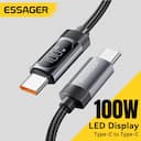 Essager Cabo Tipo C 100W PD para iPhone, Samsung e MacBook — miniatura