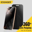 Essager 2 unidades protetor de tela ultrafino anti-espionagem para iPhone 16 15 14 13 Pro Max Plus 360 ° Privacidade inquebrável — miniatura