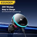Essager Carregador Magnético QI 2.2 25W com RGB – iPhone 17/16 Pro — miniatura