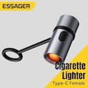 Essager Mini Isqueiro Tipo C com Tungstênio - Seguro e Econômico — miniatura