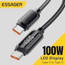 Essager Cabo USB-C 100W 3m – Carregamento Rápido PD — miniatura