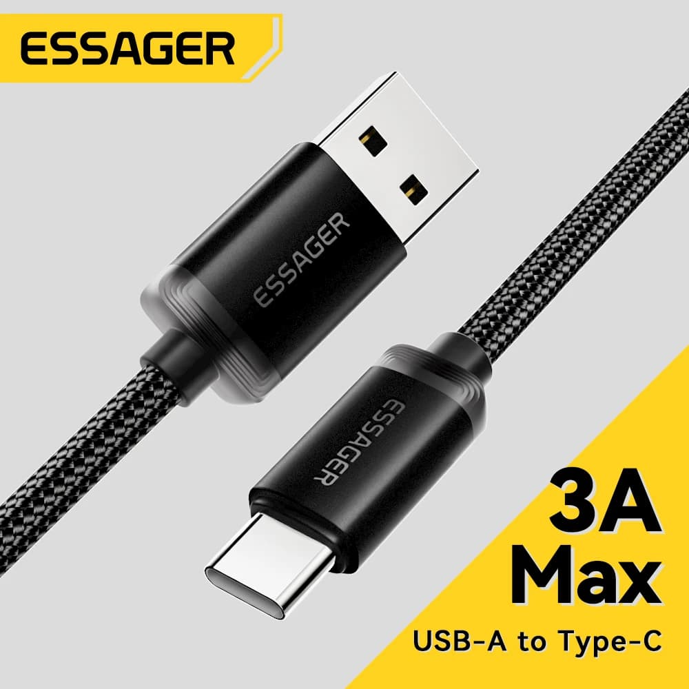 Essager Cabo USB-C 3A para iPhone 15 e Android Rápido