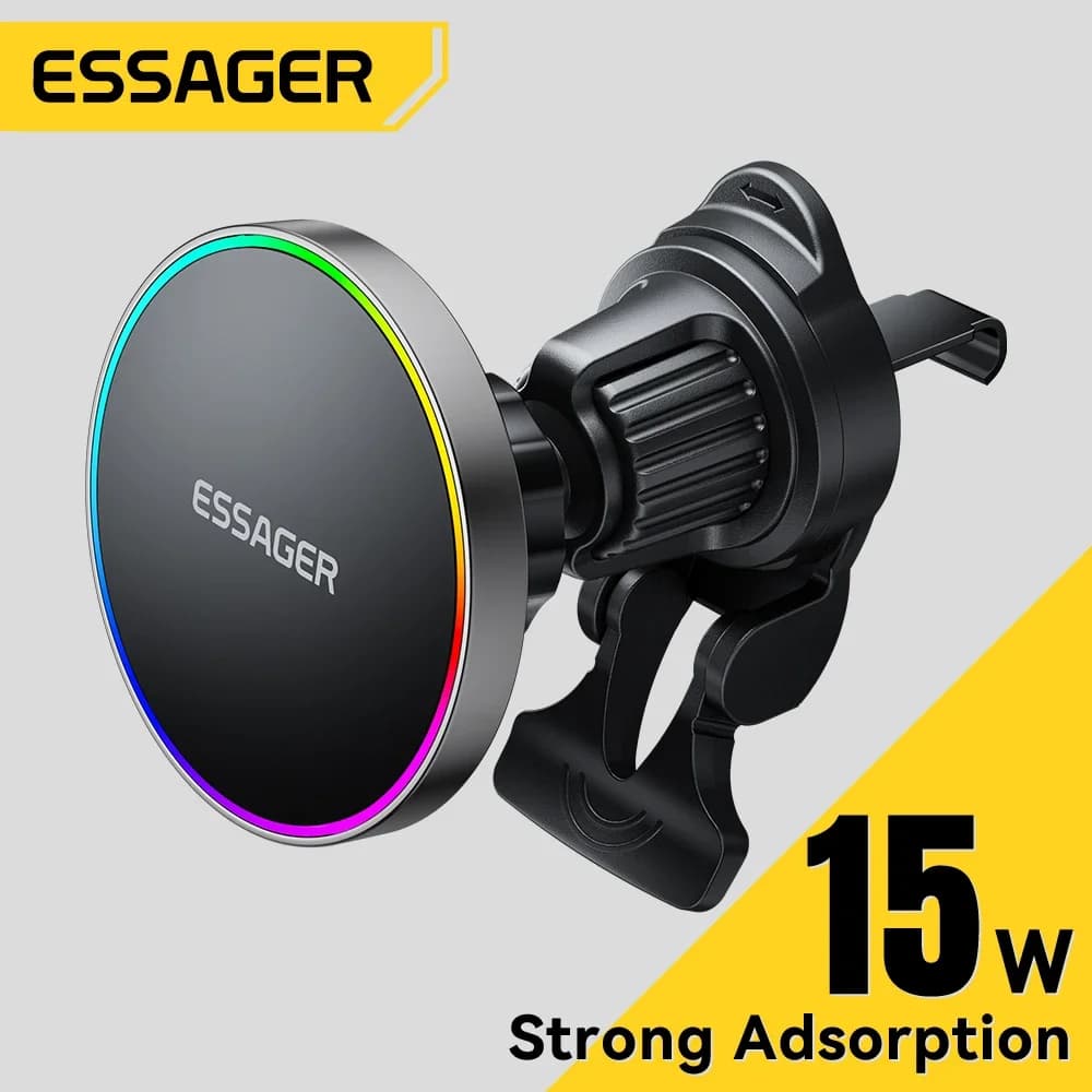 Essager Suporte Magnético Carregador Sem Fio 15W para iPhone