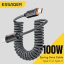 Essager Cabo Tipo C 100W PD para iPhone, Samsung, Xiaomi – 1m — miniatura