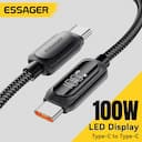 Essager Cabo USB-C 100W Fast Charge iPhone 15, Huawei, MacBook — miniatura