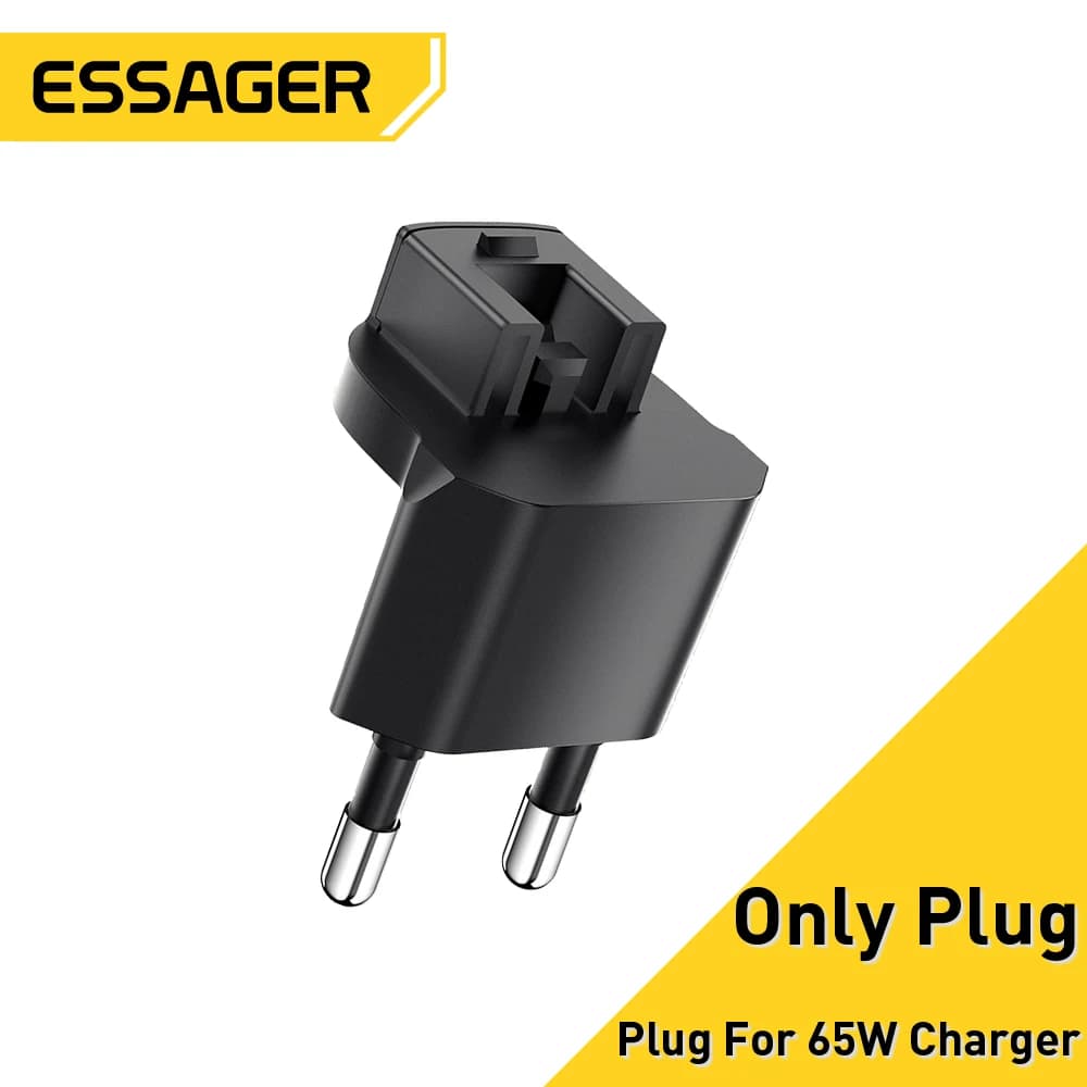 Essager Adaptador de Tomada 65W GaN USB-C para Carregador