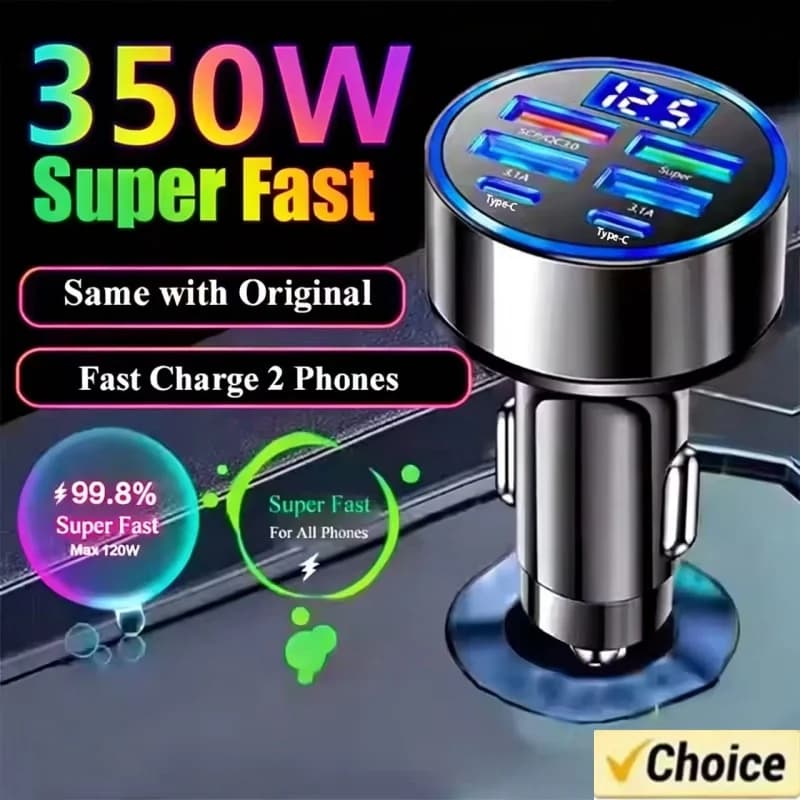 Xiaomi Carregador Veicular 350W USB PD QC3.0 Tipo C
