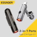 Essager Isqueiro Mini Portátil 2 em 1 USB-C com Sopro de Ar — miniatura