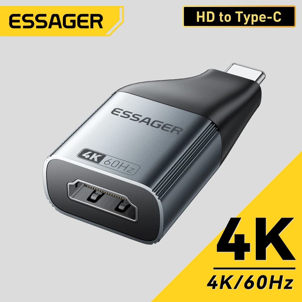 Essager adaptador USB-C para HDMI 4K 120Hz e 8K 60Hz