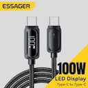 Essager Cabo USB-C 100W 5A - Carregamento Rápido — miniatura