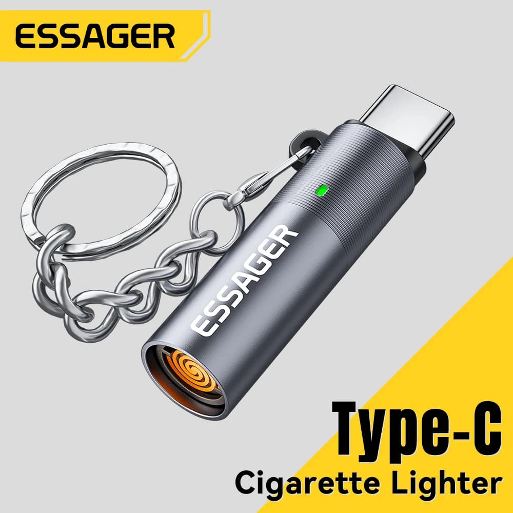 Essager Isqueiro USB-C - Segurança sem chama para viagens aéreas