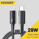 Essager Cabo Tipo C 29W para iPhone, iPad e MacBook – R$ 11,59 — miniatura