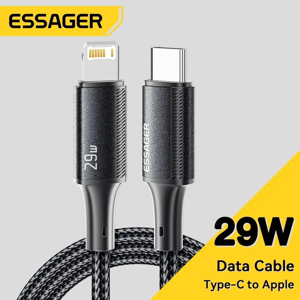 Essager Cabo Tipo C 29W PD para iPhone, iPad e MacBook
