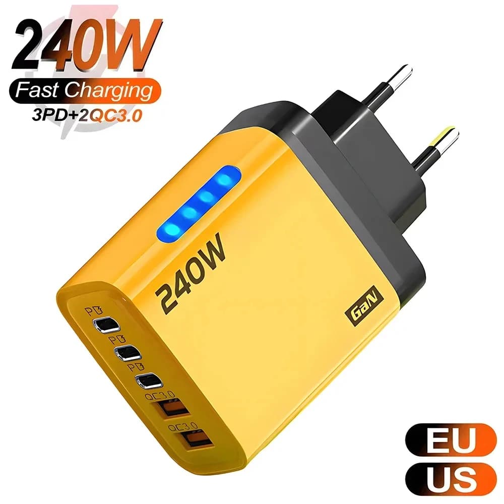 Xiaomi Carregador USB-C 240W Carga Rápida QC 3.0
