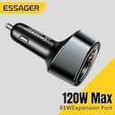 Essager Carregador USB-C Carro PD3.0 Rápido iPhone 15/13 Xiaomi — miniatura